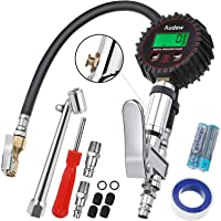 Audew Manómetro Presión Neumáticos Digital 17 Bar- Manómetro Inflador de Neumáticos 250 PSI Pantalla LCD y LED Lampara…